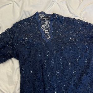 Marian Navy blue cocktail dress